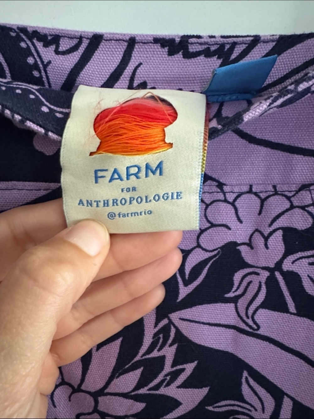 New Anthropologie FARM Rio Floral Wide Leg Purple Resort Jumpsuit Overalls M - Picture 6 of 6
